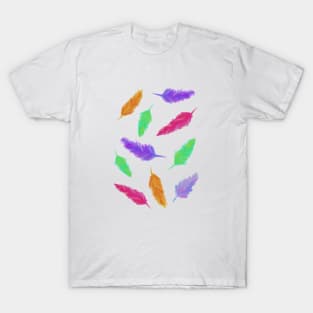 Colorful feathers T-Shirt